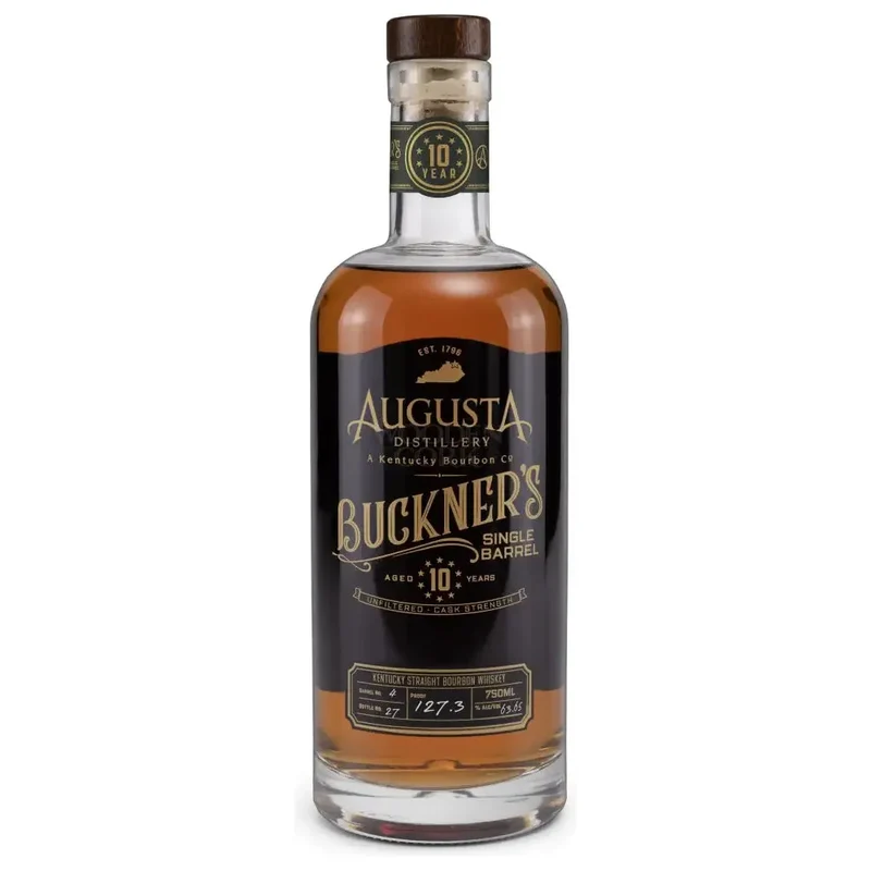 Augusta Distillery 10 Year Aged Buckner's Single Barrel Unfiltered Cask Strength Kentucky Straight Bourbon Whiskey