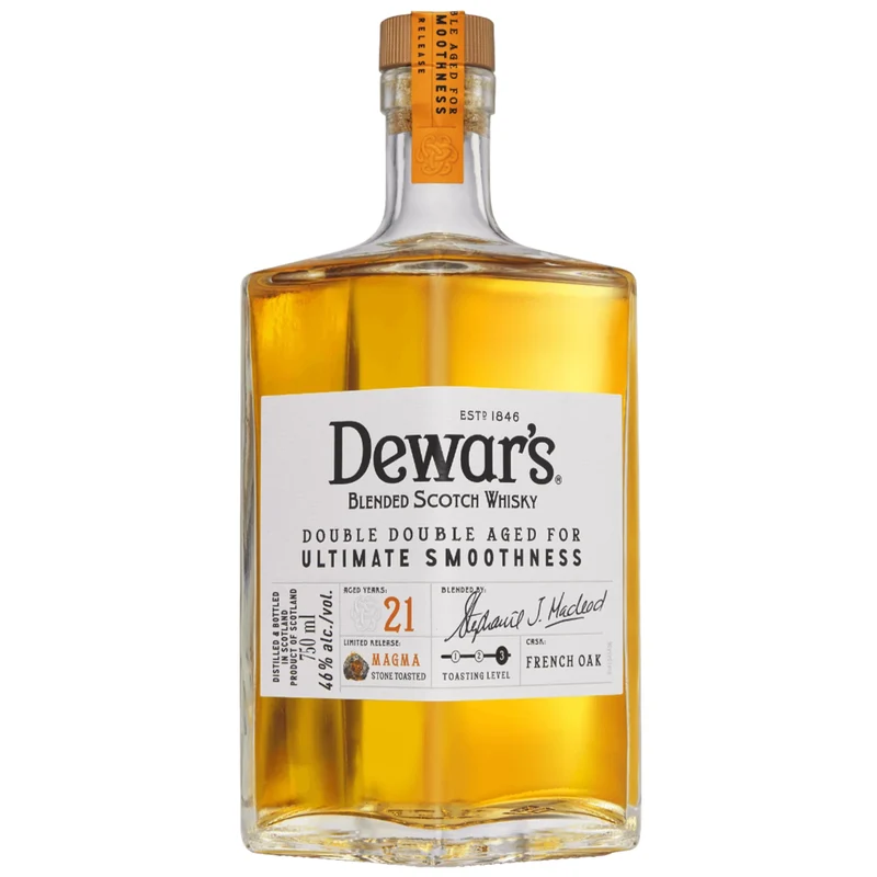 Dewar's Blended Scotch Double Double 21 Year Old Magma Stone Toasted