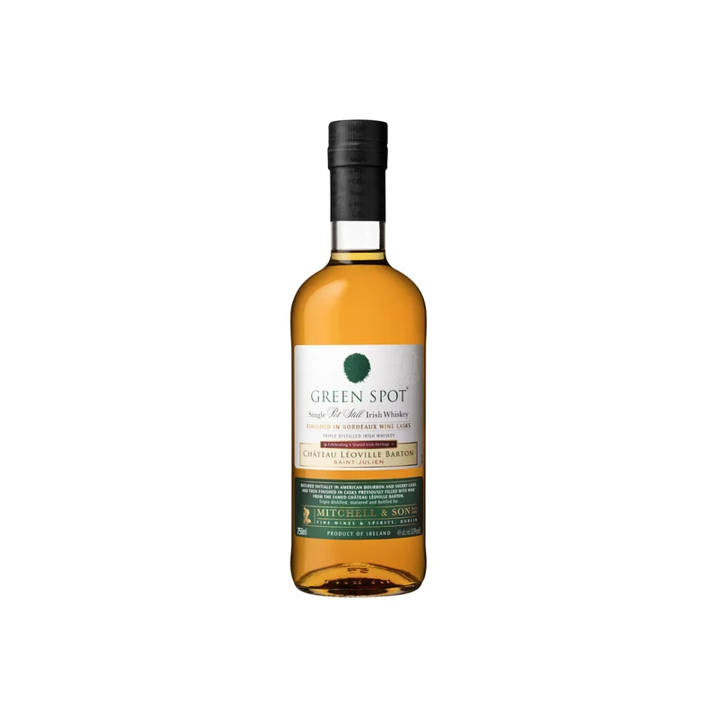 Green Spot Single Pot Still Irish Whiskey Finished In Bordeaux Wine Casks Chateau Leoville Barton
