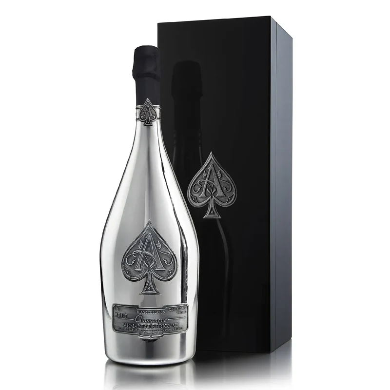 Armand De Brignac Champagne Brut Blanc De Blancs W/ Wooden Gift Box