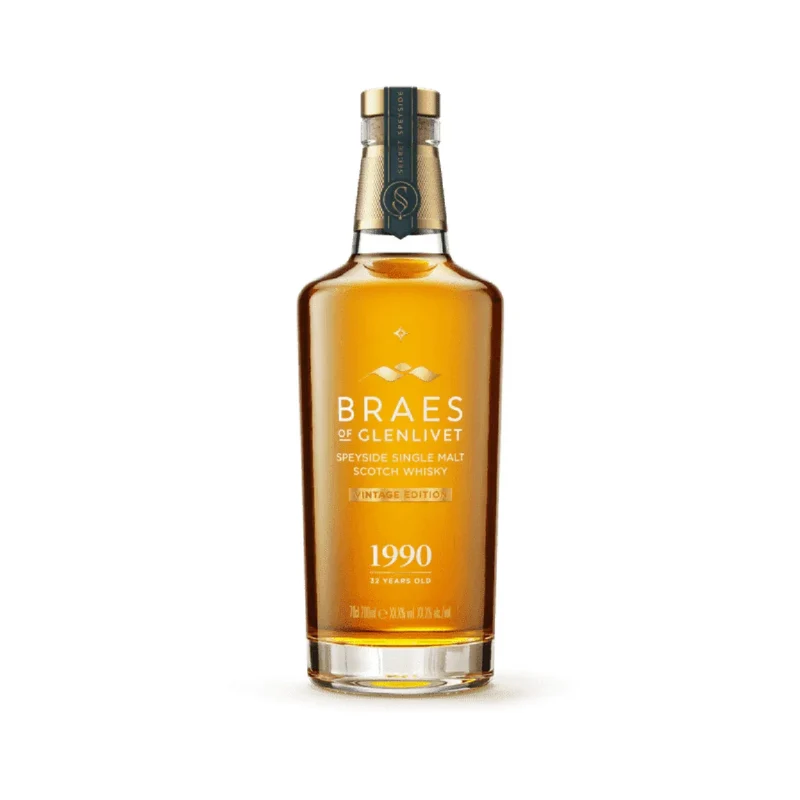 Braes Of Glenlivet Single Malt Scotch Secret Speyside 1990 32 Yr 93.6