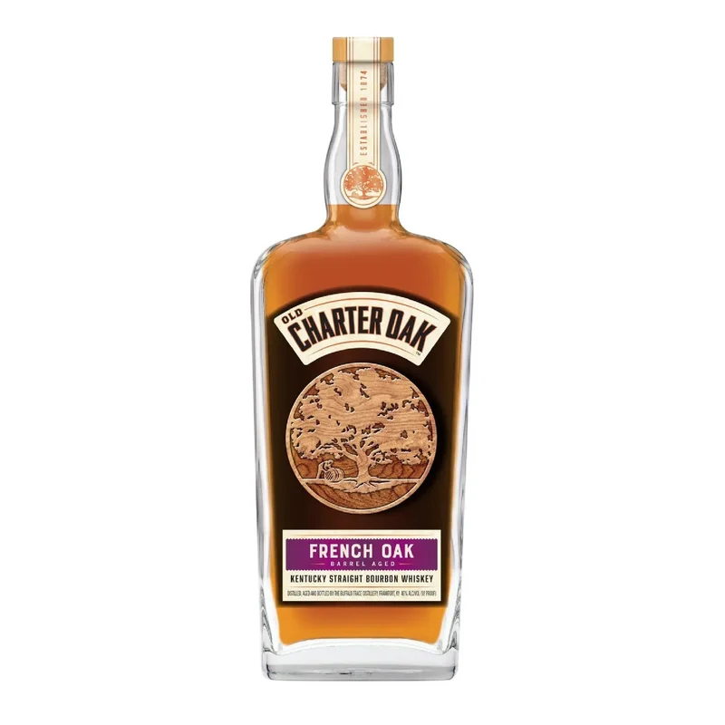Old Charter Oak French Oak Barrel Aged Kentucky Straight Bourbon Whiskey