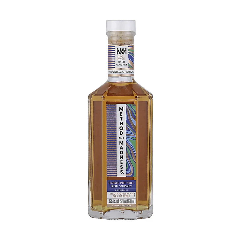 Method And Madness Single Pot Still Irish Whiskey Virgin Garryana Oak Barrel Limited Edition