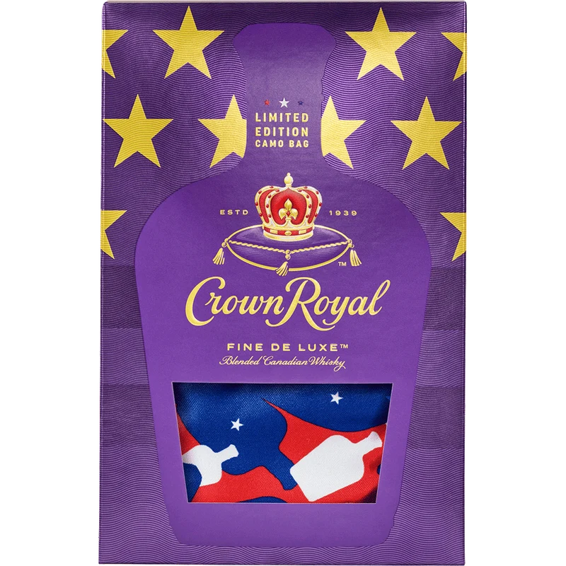 Crown Royal Whisky Limited Edition Camo Bag 750ml