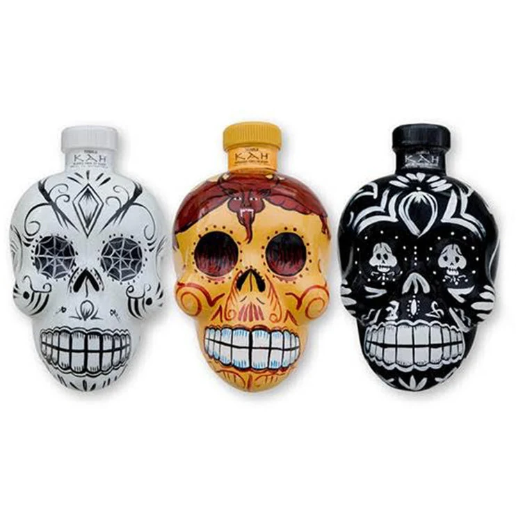 KAH Tequila Skull Bottle Collection