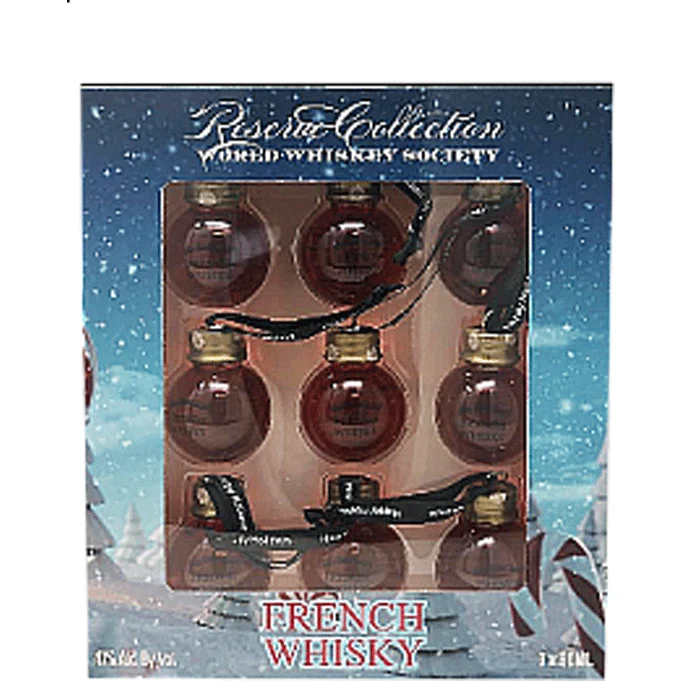 World Whiskey Society Christmas Balls French Whisky - 9 Pack