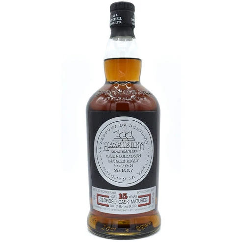Hazelburn Sherry Wood 15 Year Old Oloroso Cask Matured Scotch Whisky