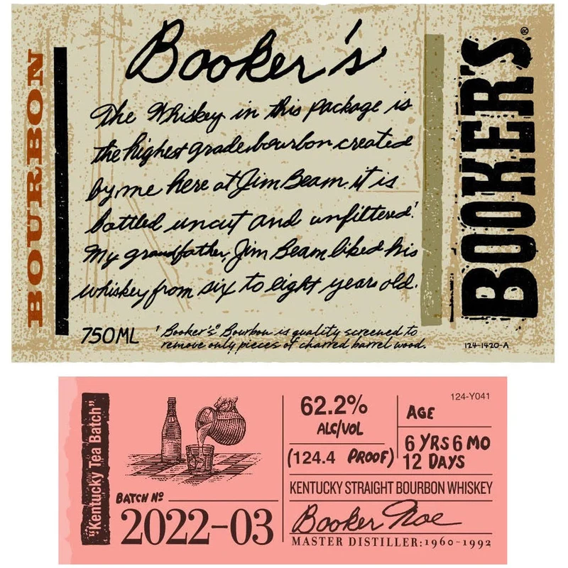 Booker’s “Kentucky Tea Batch” Batch 2022-03