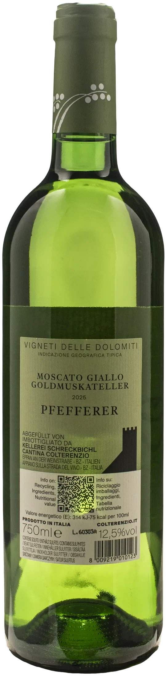 Colterenzio Pfefferer Moscato Giallo 2025