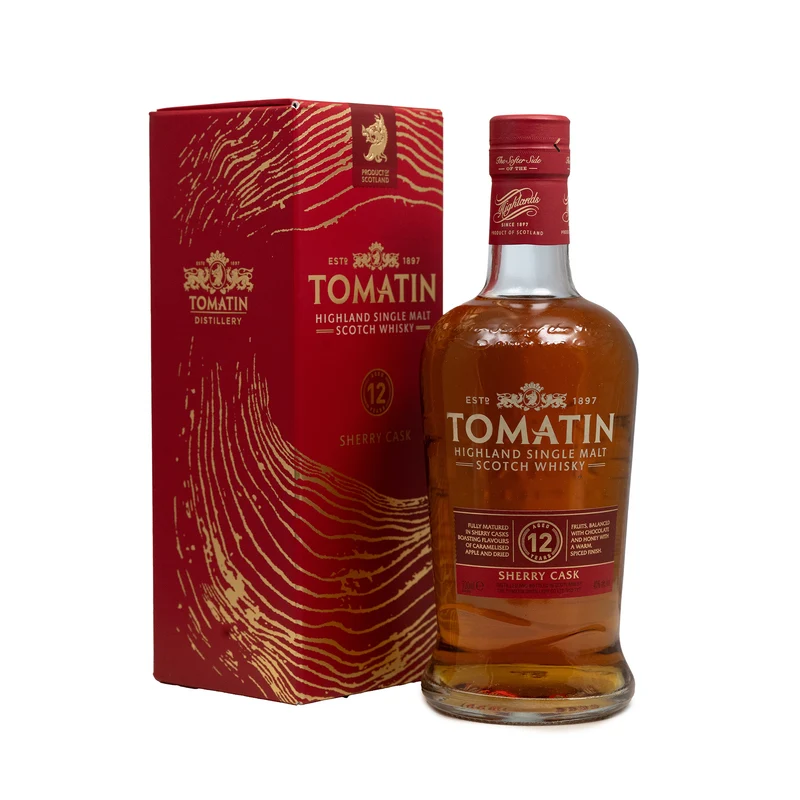 Tomatin 12 Year Old Sherry Cask Single Malt Whisky 40%