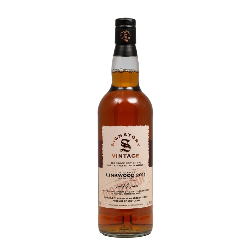 Linkwood 2011 14 Year Old Signatory Vintage 100 Proof Edition #72 57.1%