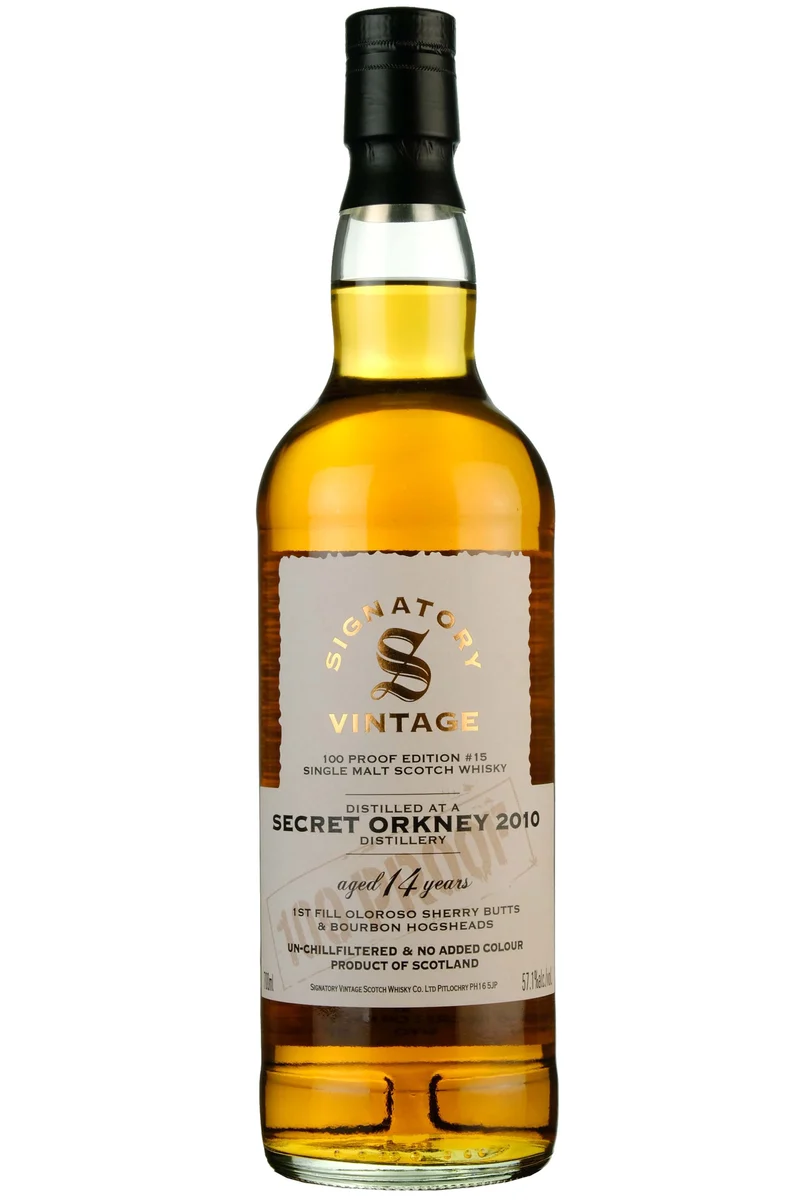Secret Orkney 2010-2024 | 14 Year Old Signatory Vintage 100 Proof Edition 15