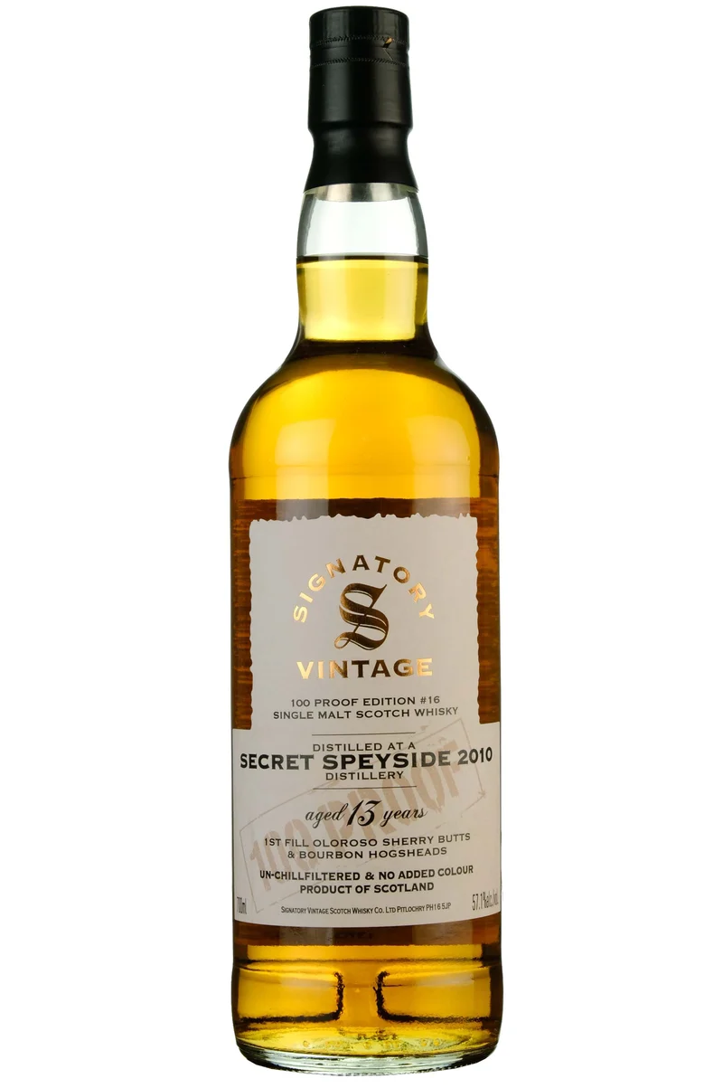 Secret Speyside 2010-2024 | 13 Year Old Signatory Vintage 100 Proof Edition 16