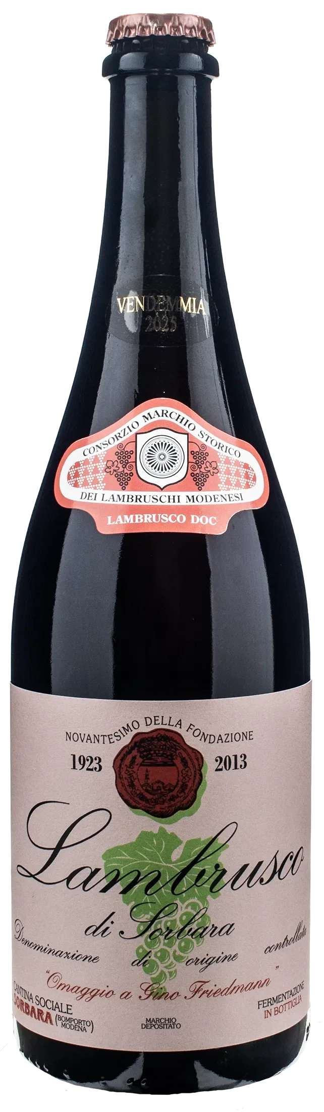Cantina Sorbara Lambrusco di Sorbara Omaggio a Gino Friedmann 2025