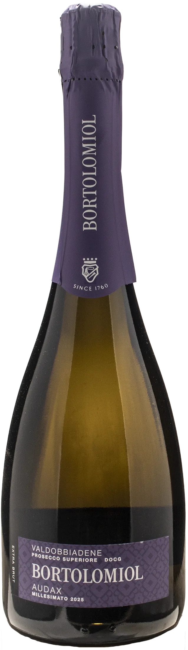 Bortolomiol Valdobbiadene Prosecco Superiore Extra Brut Audax 2025