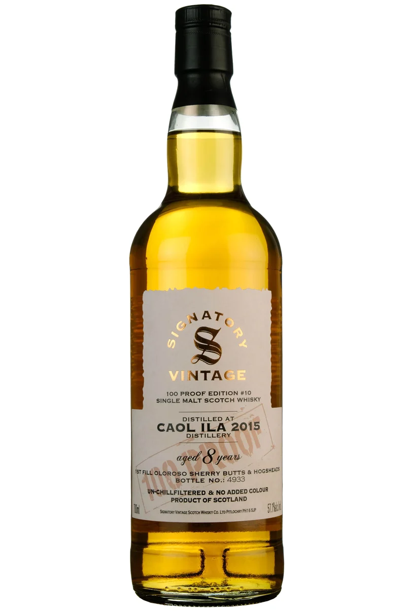 Caol Ila 2015-2024 | 8 Year Old Signatory Vintage 100 Proof Edition 10