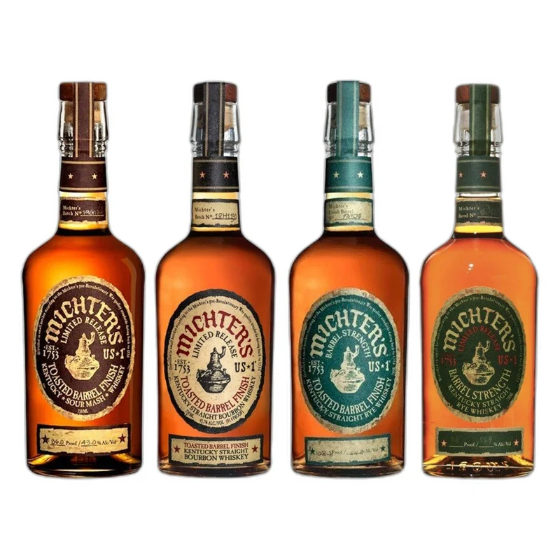 Michters Toasted Barrel Finish Sour Mash Limited Release Bourbon Toasted Barrel Finish Toasted Barrel Rye Barrel Strength Rye Bundle