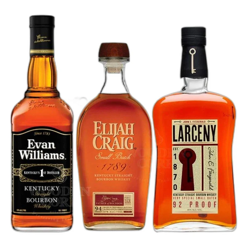 Evan Williams Bourbon Elijah Craig Small Batch Larceny Small Batch Bundle