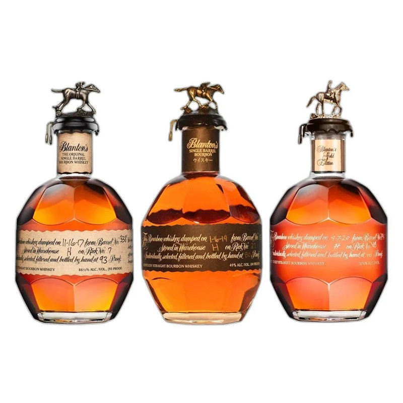 Blanton's Original Single Barrel Black Label Gold Label Bundle