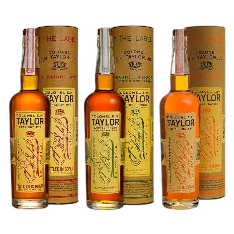 EH Taylor Straight Rye Bourbon Barrel Proof Small Batch Bundle