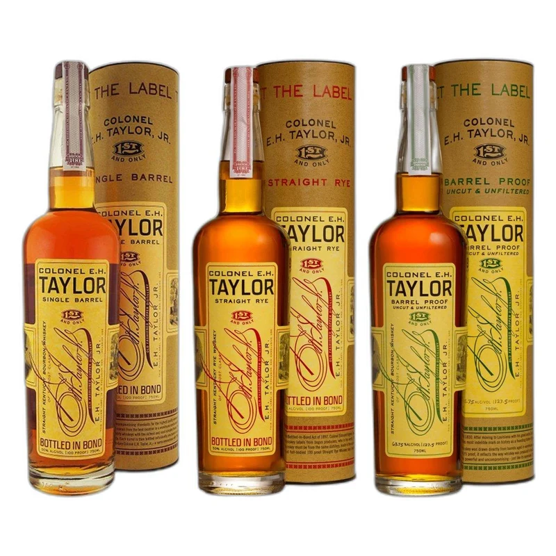 EH Taylor Single Barrel Bourbon Straight Rye Barrel Proof Bundle
