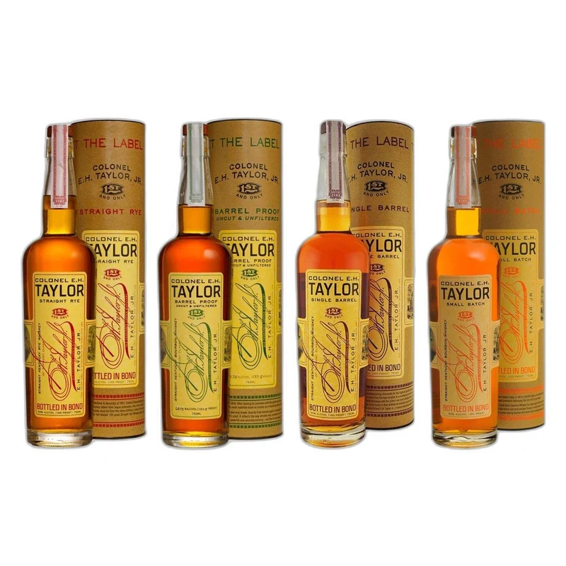 EH Taylor Straight Rye Bourbon Barrel Proof Single Barrel Small Batch Bundle