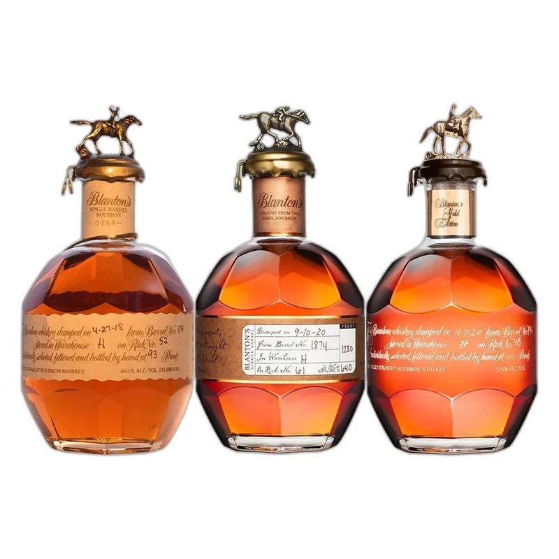 Blanton's Red Label Straight From The Barrel Gold Label Bundle