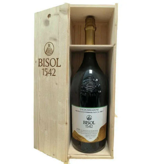 Bisol Crede Valdobbiadene Prosecco Superiore D.O.C.G. BRUT Jeroboam 3 LITRI (cassa di legno)