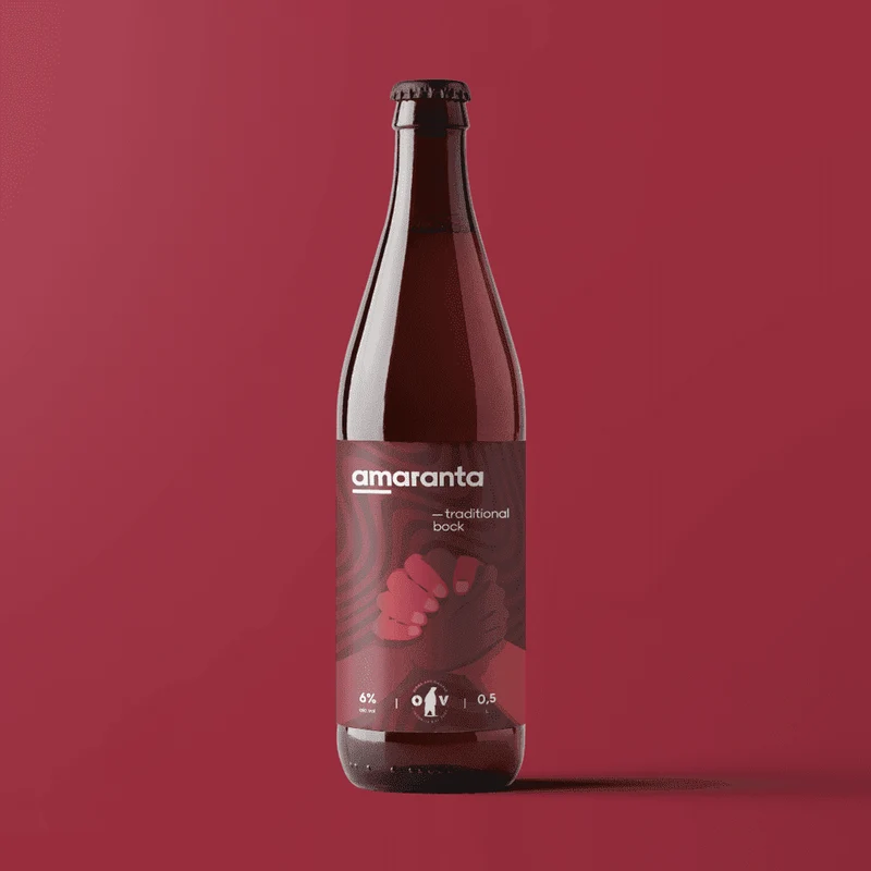 BIRRA ORSO VERDE - Amaranta Traditional bock (50CL, 6% Vol.)