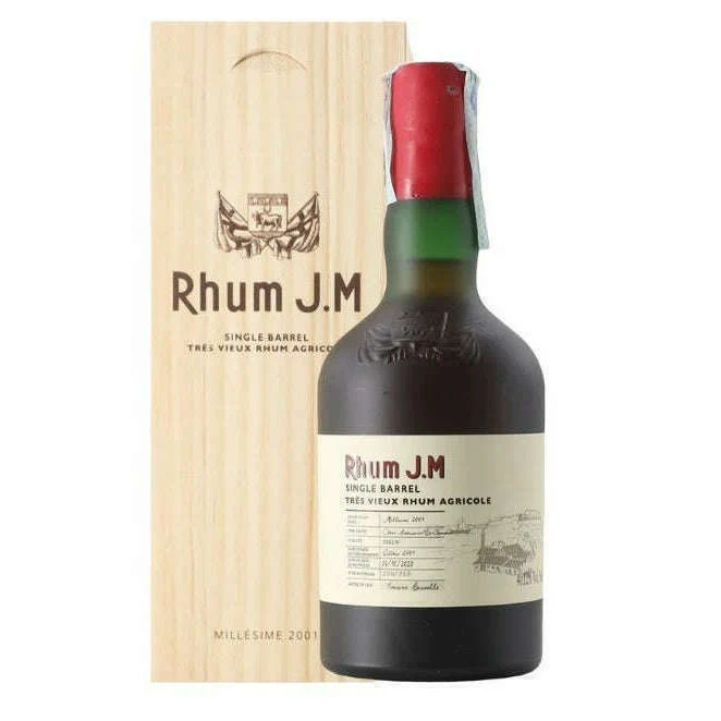 J.M. Rhum Single Barrel Très Vieux Agricole Millésime 2001 (50CL, 41.4 % Vol.)
