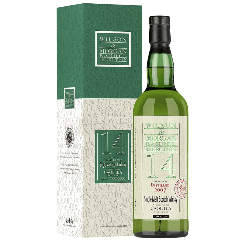 Wilson & Morgan Caol Ila 14yo Cask Strength "1st fill Bourbon Hhd" cask #311598 (70CL, 57.7% Vol.)