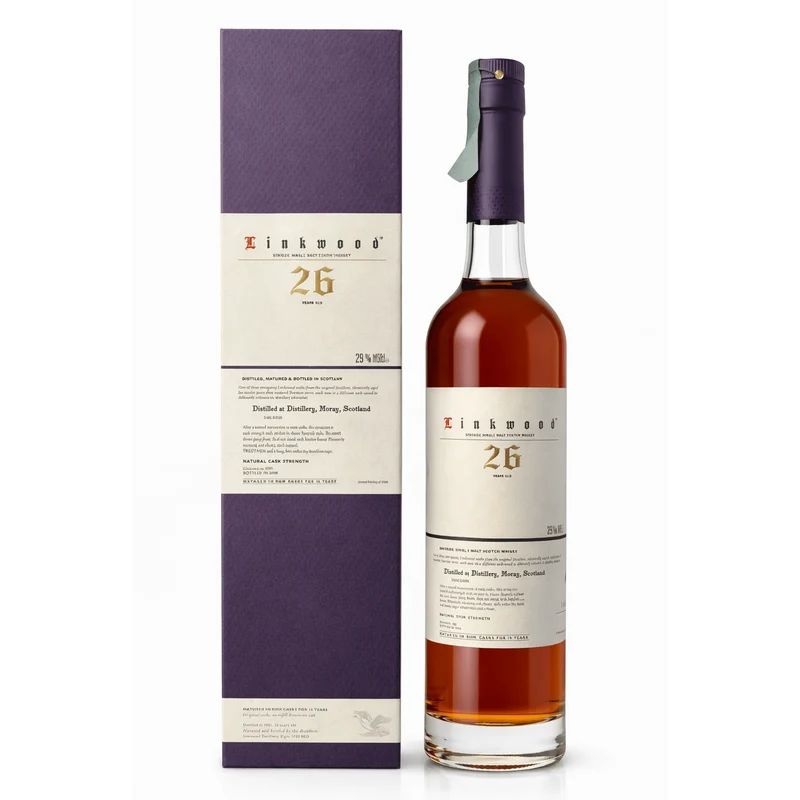 Whisky LINKWOOD 26 YEAR OLD 1981 Rum Cask Natural Cask Strength (50CL, 54.5%)