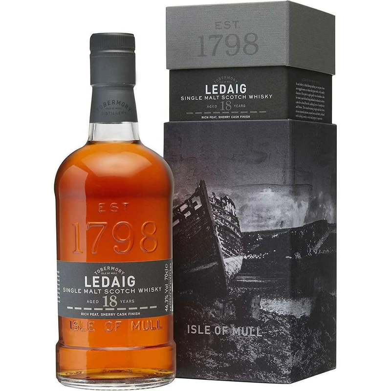 Whisky Ledaig 18 Years Old PEATED Single Malt (70CL, 46.3% Vol.)