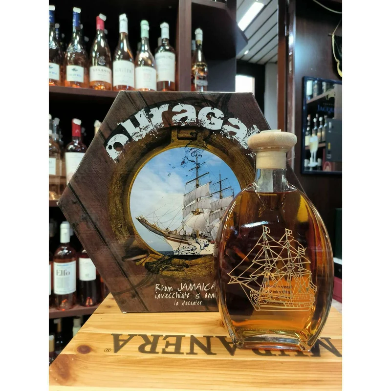 Rum Jamaica 5 Y.O. Decanter Ouragan (70CL, 40.0% Vol.)