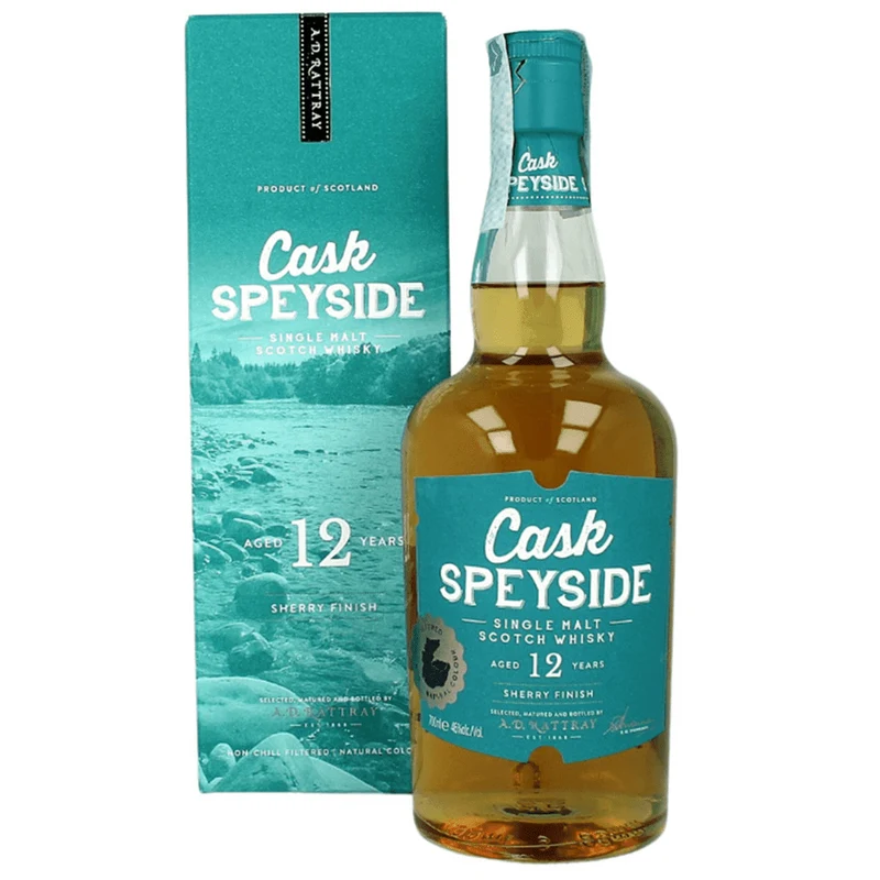 WHISKY A.D. RATTRAY CASK SPEYSIDE 12 YO SHERRY FINISH (70CL, 46.0% Vol.)