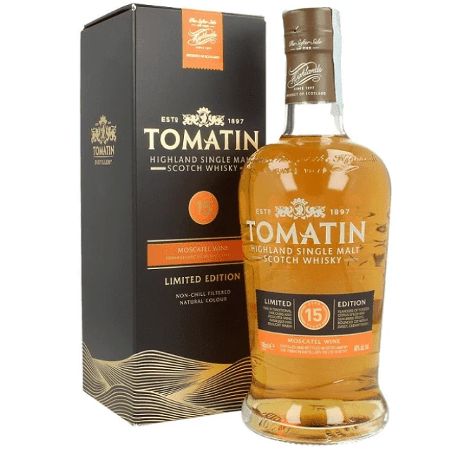TOMATIN 15 YO MOSCATEL (70CL, 46.0% Vol.)