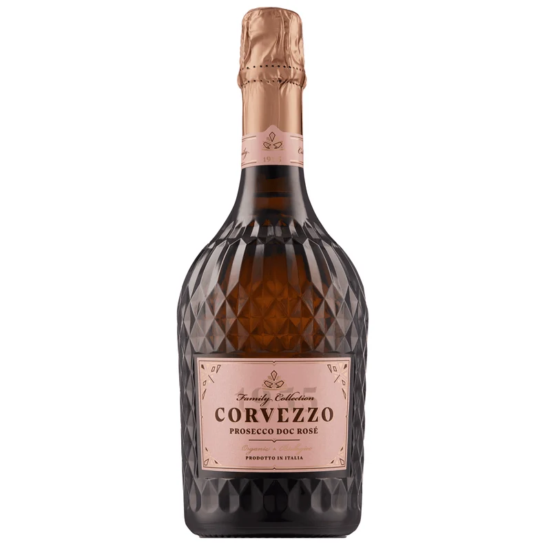 CORVEZZO FAMILY COLLECTION 1955 ORGANIC PROSECCO ROSÈ DOC BRUT Organic & Vegan