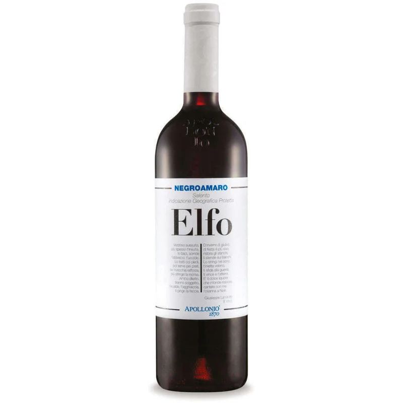 APOLLONIO VINI Elfo Negroamaro Salento I.G.P. Rosso 2022