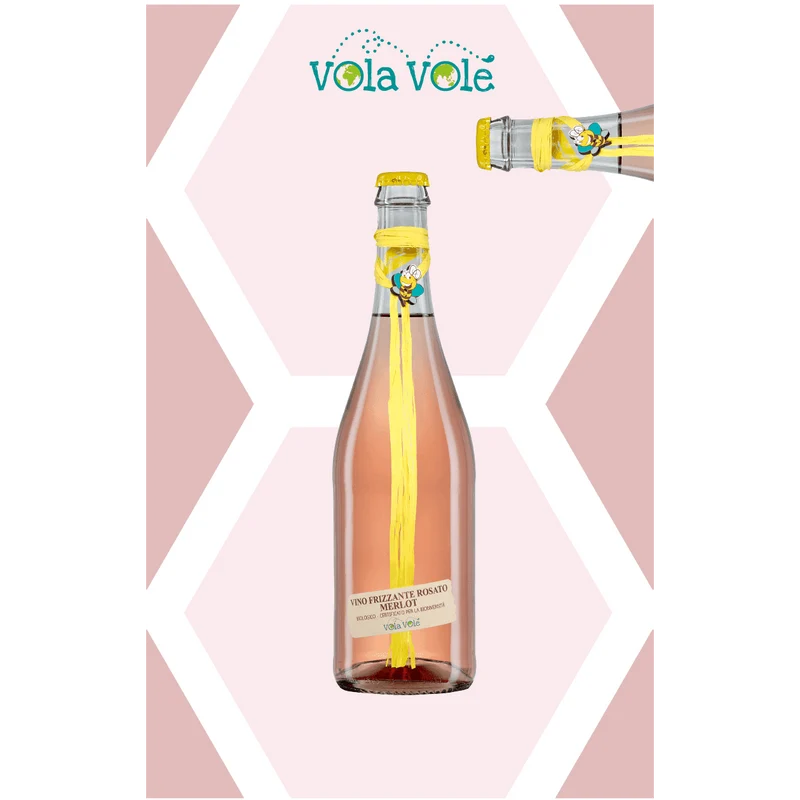 Cantina Orsogna Vola Vole Vino Frizzante Rosato Merlot BIO
