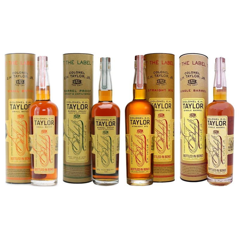 Colonel E.H. Taylor Collection — Small Batch, Barrel Proof, Straight Rye & Single Barrel