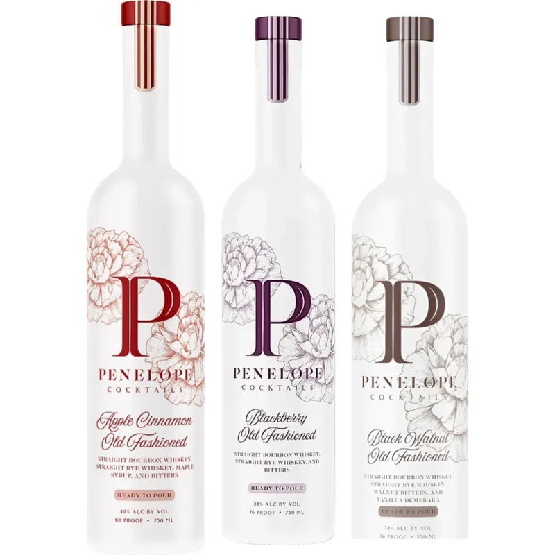 Penelope Old Fashioned Flight — Apple Cinnamon, Blackberry & Black Walnut