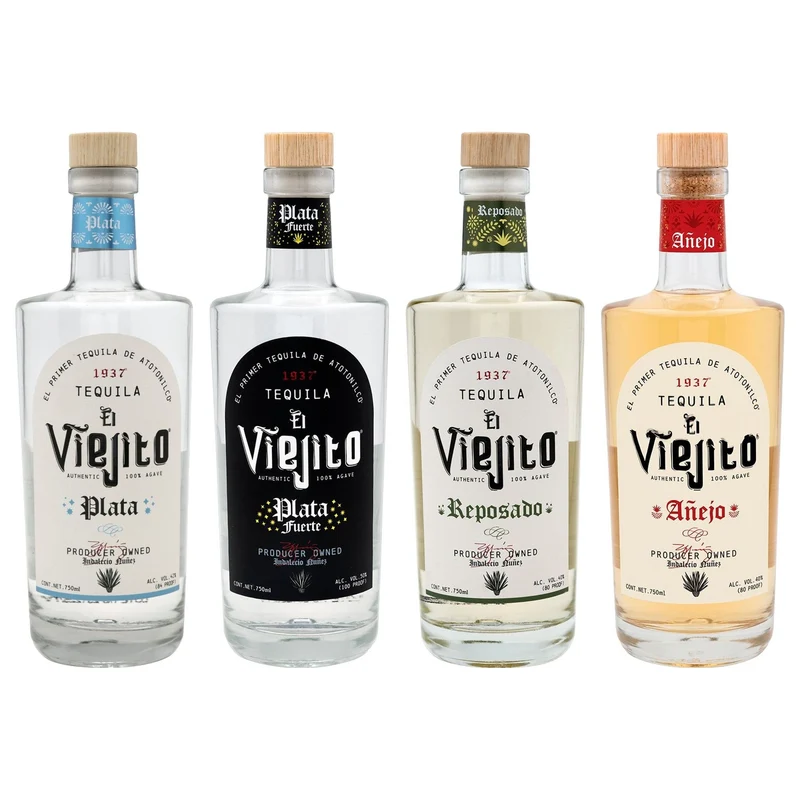 El Viejito Tequila Flight — Plata, Plata Fuerte, Reposado & Añejo