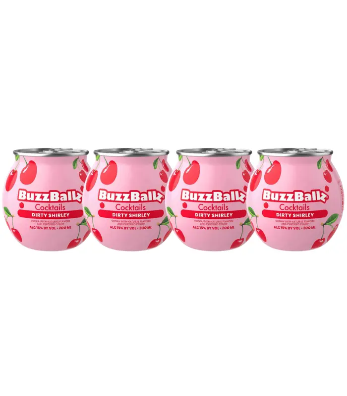 BuzzBallz Dirty Shirley Pre-Mixed Cocktails 4-Pack