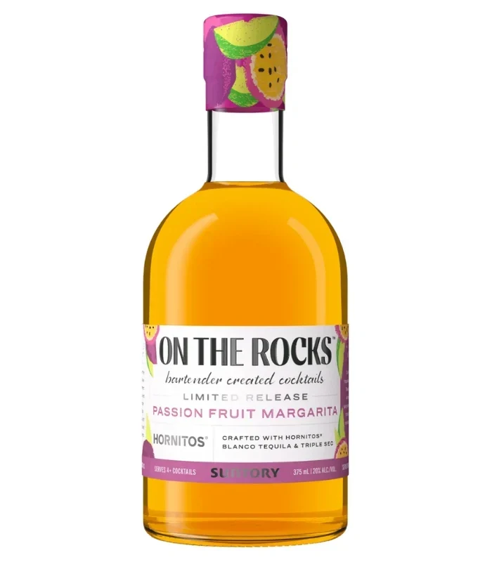 On The Rocks Passion Fruit Margarita Ready-to-Drink Cocktail 375mL