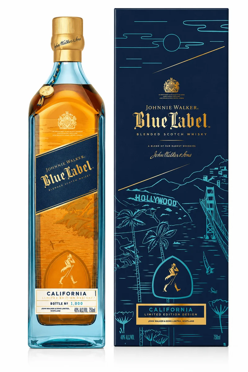Johnnie Walker Blue Label California Limited Edition Design 2026 750mL