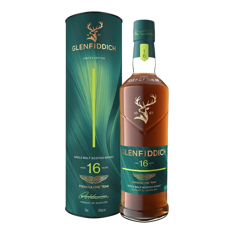Glenfiddich 16 Year Old Single Malt Scotch Whisky – Aston Martin Formula One™ 2026 Limited Edition