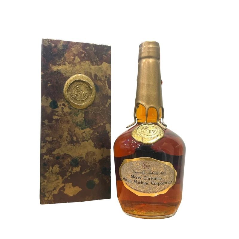 1978 S.W. Private Label Kentucky Straight Bourbon 4/5 Quart with Presentation Box (Merry Christmas Miami Machine Corporation)