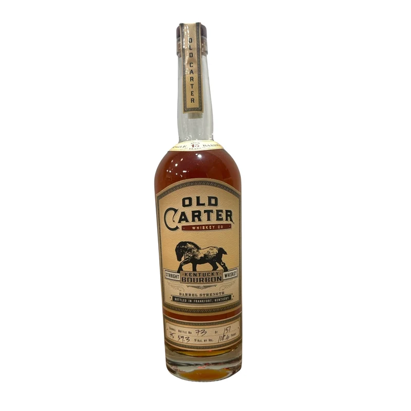 Old Carter Bourbon Whiskey #75 13 Year Single Barrel 118.6 Proof