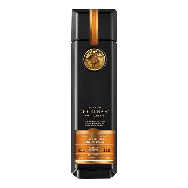 Gold Bar Straight Rye Whiskey Satoshi Reserve Limited Release