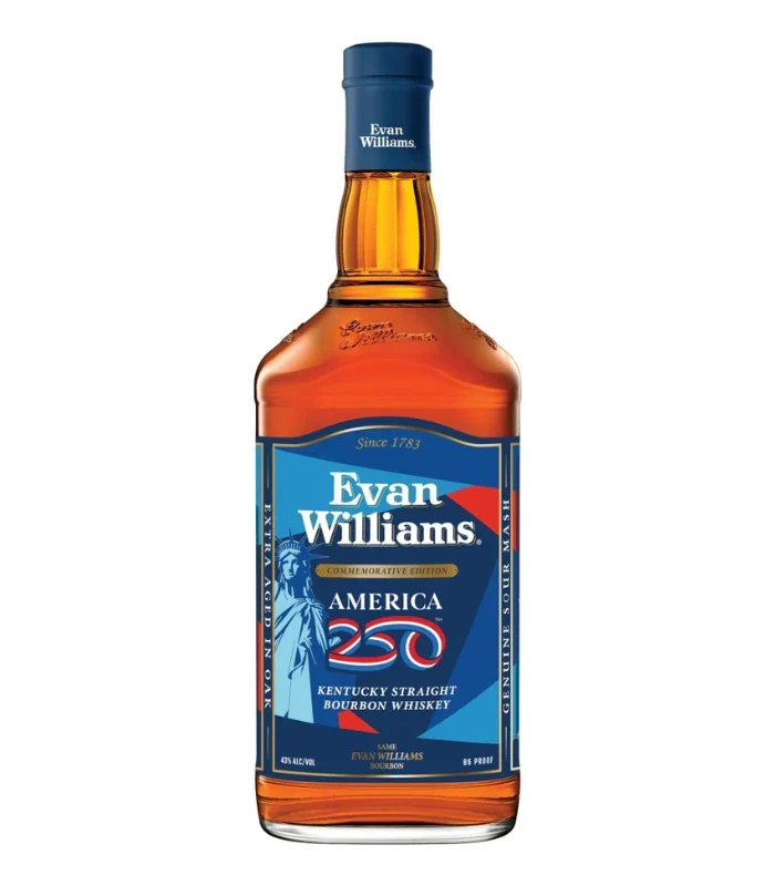 Evan Williams America 250 Commemorative Edition Kentucky Straight Bourbon 1.75L